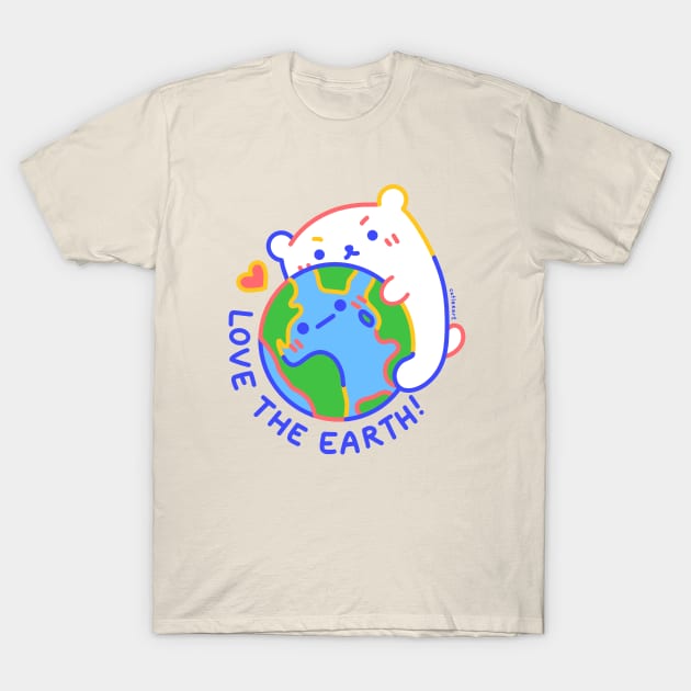 Love the Earth! T-Shirt by catleeart